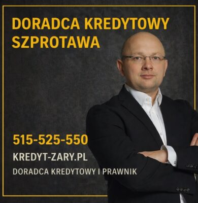 Doradca kredytowy Szprotawa - profesjonalny ekspert finansowy i prawnik w jednym, specjalizujący się w kredytach hipotecznych, kredytach na mieszkanie i dom. Pomoc w analizie umów, ocenie zdolności kredytowej oraz bezpiecznym wyborze finansowania nieruchomości w Szprotawie.