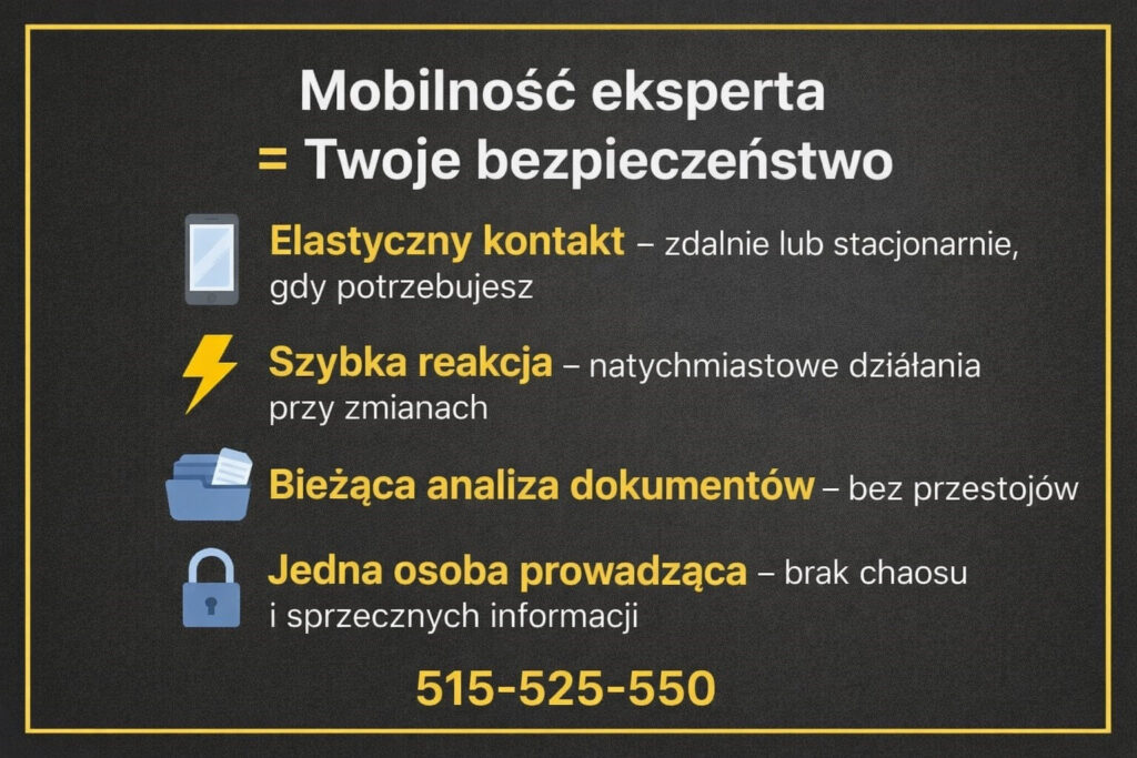 Ekspert kredytowy i ekspert finansowy oferujący mobilne wsparcie przy kredycie hipotecznym, analizie zdolności kredytowej i dokumentów. Elastyczny kontakt zdalny lub stacjonarny, szybka reakcja na zmiany i jedna osoba prowadząca proces kredytowy w 2026 roku.