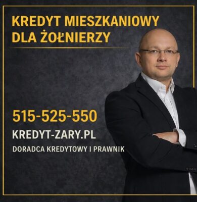 Kredyt mieszkaniowy dla żołnierzy w Żarach - doradca kredytowy i prawnik oferujący wsparcie w uzyskaniu kredytu mieszkaniowego dla wojskowych. Pomoc w ocenie zdolności kredytowej, dokumentacji służbowej, braku wkładu własnego oraz negocjacjach warunków kredytu hipotecznego.